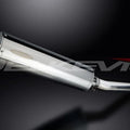 Delkevic 18" Stainless Oval Muffler - Yamaha YZF-R6 03-05 YZF-R6S 06-09 Exhaust