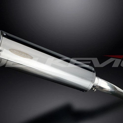 Delkevic 18" Stainless Steel Oval Muffler - Yamaha TDM850 - 1991-2001 Exhaust