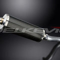 Delkevic 14" Carbon Fiber Stubby Oval Muffler - Honda CB500F - 2013-2018 Exhaust