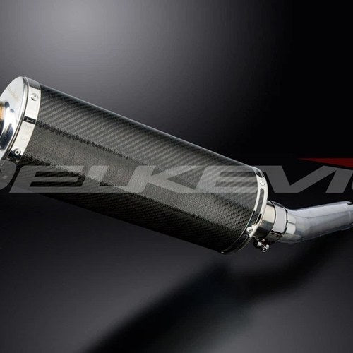 Delkevic 14" Carbon Fiber Oval Muffler - Honda CBR600F3 - 1995-1998 Exhaust