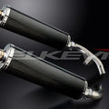 Delkevic 18" Carbon Fiber Oval Mufflers - Honda ST1100 - 1991-2002 Exhaust