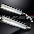 Delkevic 18" Stainless Steel Oval Mufflers - Honda ST1100 - 1991-2002 Exhaust