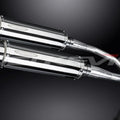 Delkevic 14" Stainless Steel Round Mufflers - Honda CB900 - 2002-2007 Exhaust