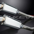 Delkevic 9" Stainless Steel Oval Mufflers - Suzuki GSX1300R - 2008-2020 Exhaust