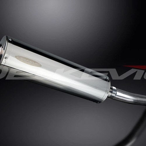 Delkevic 18" Stainless Oval Slip-On Muffler - Suzuki GSX-R600 - 01-03 Exhaust
