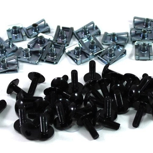 Aprilia RS 125 1999-2005 Black Anodised Aluminium Fairing Screen Bolt Kit RS125