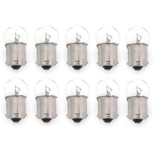 Set of 10 Mini 1156 Turn Signal Bulbs - Single Filament - Clear