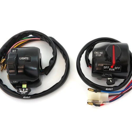 Handlebar Switch Assemblies - Left & Right - Yamaha RD400 - 1976-1979