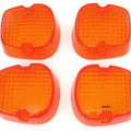 Honda Turn Signal Lens Set - 33402-428-671 Amber - XL125 XL185 XL250 XL500 FT500