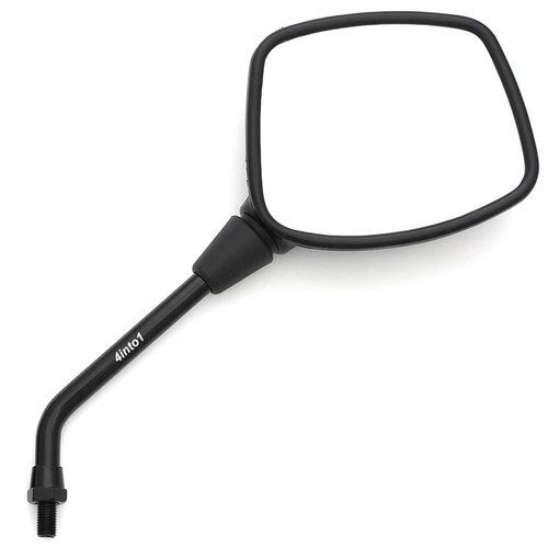 Universal Right Side Black Motorcycle Mirror - 10MM x 1.25 Honda Kawasaki Suzuki