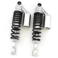 Silver & Black Remote Reservoir Rear Shocks Eye To Clevis 320 - 330mm for Suzuki
