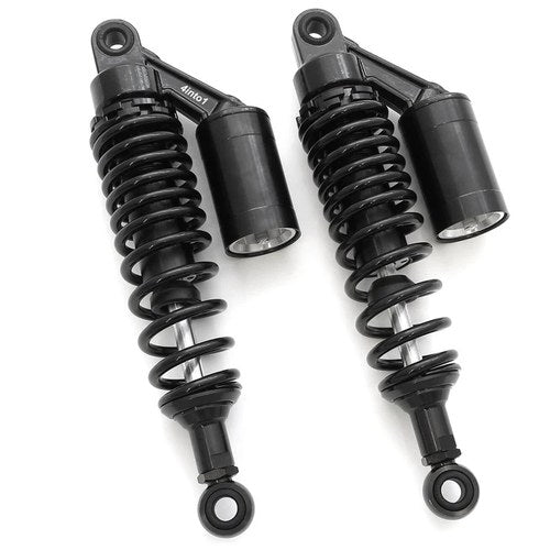 Black Remote Reservoir Shocks - Eye To Eye - 310-320mm for Honda Motorcycle