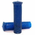Jackhammer Metal Flake Motorcycle Grips - Blue - 1"
