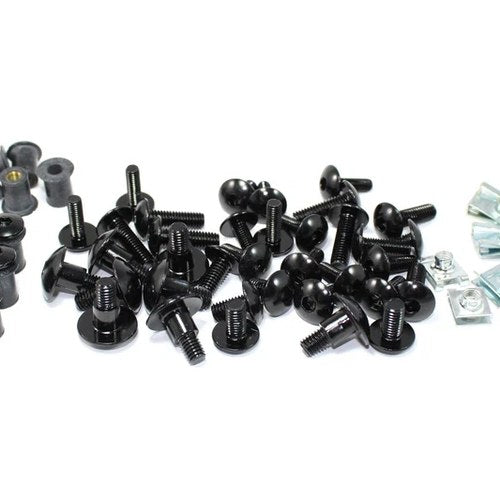 Triumph Trophy 1995-2004 Black Aluminium Fairing & Screen Bolts Clips Bolt Kit