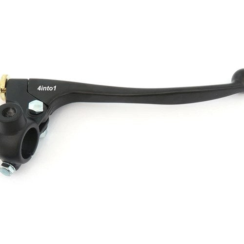 Suzuki Motorcycle Drum Brake Lever Assembly w/ Mirror Mounts - Black - 7/8"