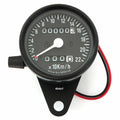 Mini Speedometer w/ Trip Meter - 1400:60 - Black - Kmh
