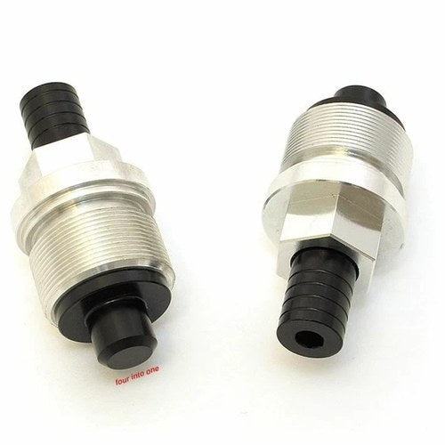 TTR400 Preload Adjuster Set - 33mm - Silver & Black - CB125/250/360/400F CM400