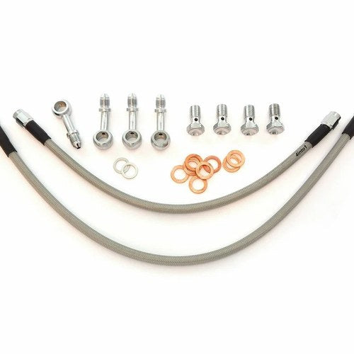 Stainless Brake Line Kit - 35 Degree Caliper Mount - Honda CB360/450/500/550/750