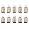 10 Pack Mini 1157 Turn Signal Light Bulb Clear Dual Filament Motorcycle Scooter