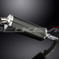 Delkevic 14" Carbon Fiber Oval Mufffler - Suzuki SFV650 Gladius - 09, 14-15