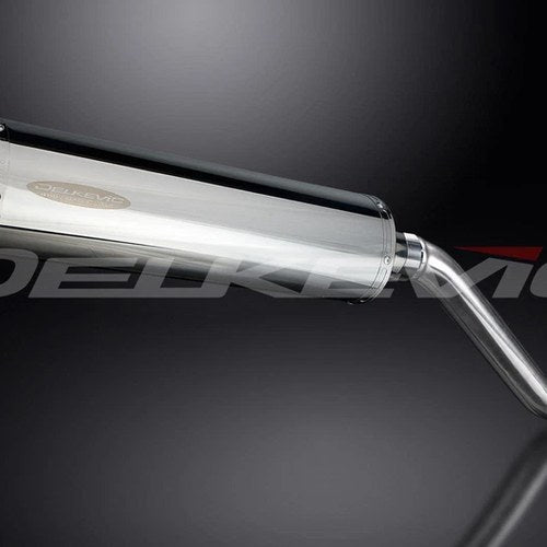 Delkevic 18" Stainless Steel Oval Muffler - Suzuki DR650SE - 1996-2021 Exhaust