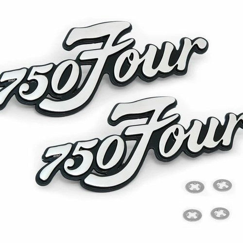 Set of 2 - Side Cover Emblems - 87123-300-030 - Honda CB750K - 1971-1972