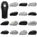 Cafe Racer Gas Tanks - Black / Raw Steel - Retro Motorcycle Choose Color & Style