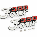 Set of 2 Side Cover Emblems - Honda CB350F CB350 Four 1972 1973 1974 Badge Pair