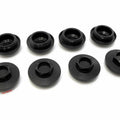 TTR400 Valve Tappet Covers - 8 Pack - Black - Honda CB350 CB400F CB500 CB550