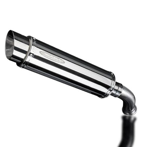 Delkevic 14" Stainless Slip-On Round Muffler - KTM 790 Duke - 18-19 Exhaust