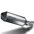 Delkevic 10" Titanium X-Oval Muffler - Suzuki SV650 SV650S - 2003-2012 Exhaust