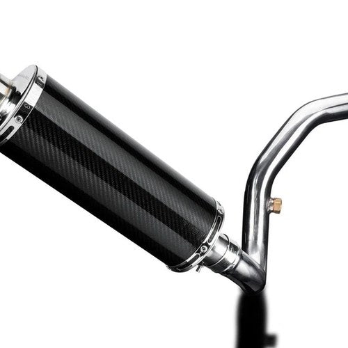 Delkevic 1-1 Full Exhaust 14" Carbon Fiber Oval Muffler - BMW G310R - 2016-2021