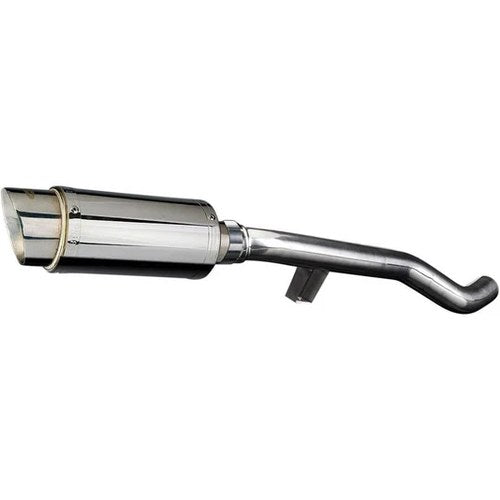 Delkevic 8" Stainless Slip-On Round Muffler - Triumph Trophy SE - 13-17 Exhaust