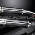 Delkevic DL10 14" Carbon Slip-On Mufflers - Triumph Trophy 1200 - 95-03 Exhaust