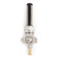 Chrome Petcock Fuel Valve Straight Down Outlet Spigot 22mm Harley Davidson 75-up