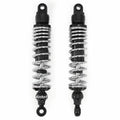 Adjustable Black & Chrome Performance CNC Shocks - Eye / Eye - 340-350mm