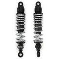 Adjustable Black Chrome Performance CNC Shocks Eye / Eye - 310-320mm for Suzuki