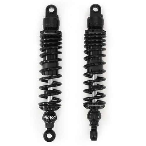 Adjustable Black Performance CNC Shocks - Eye / Eye - 340-350mm for Kawasaki