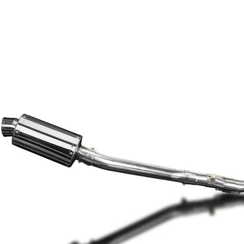 Delkevic Full 2-1 Exhaust 9" Stainless Oval Muffler - Yamaha Tracer 700 - 16-17
