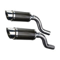 Delkevic 8" Carbon Fiber Round Mufflers - Kawasaki Ninja 1000 - 11-20 Exhaust