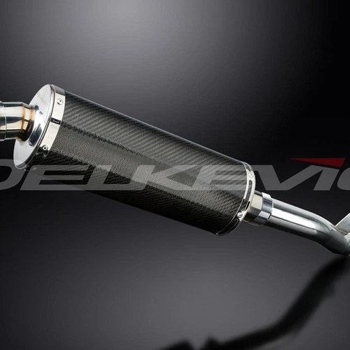 Delkevic 14" Carbon Slip-On Oval Muffler - Suzuki GSX-R1000 - 01-02 Exhaust