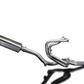 Delkevic Full 4-1 Exhaust High Mount 17" Stubby Tri-Oval Muffler Honda VFR800