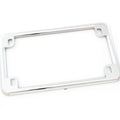Chrome Metal Motorcycle License Plate Frame