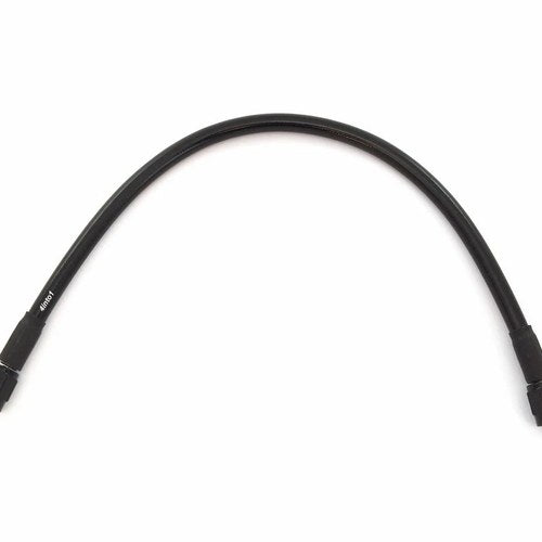 AN3 Black Stainless Steel Braided Brake Line - Zinc Plated Ends - 10"
