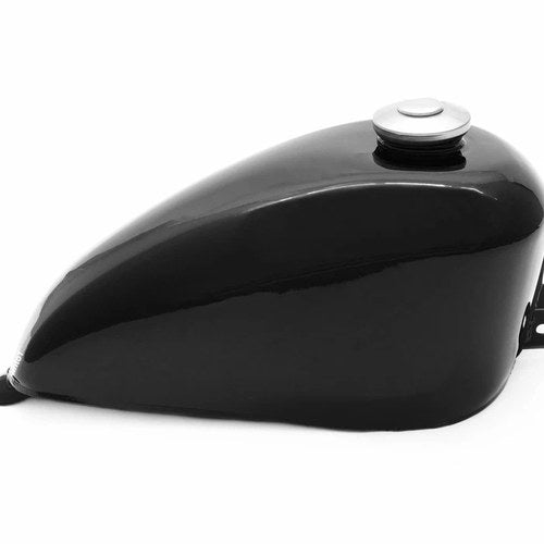 The Pup Bobber Style Gas Tank - Black - Cafe Racer Motorcycle Fuel Retro Classic