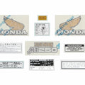 Decal Set Honda MT250 Elsinore 1974 - Gas Tank Decals Side Cover Warning Labels
