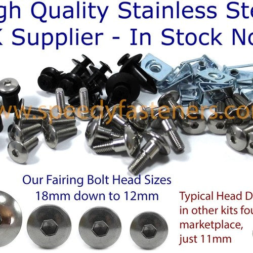 Stainless Fairing Bolt Kit Suzuki SV650 2003 2004 2005 2006 2007 2008 2009 2010
