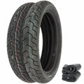 Dunlop D404 Tire Set - Honda CL350 CL450 CB500/550 CB750 69-78 - Tires and Tubes