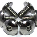 6x Stainless Steel Motorcycle Fairing Bolts m6 x 12mm Pan Button Allen Key Bolt