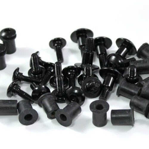 Honda Africa Twin XRV650 750 1988-92 Black Aluminium Fairing Bodywork Bolts Dzus